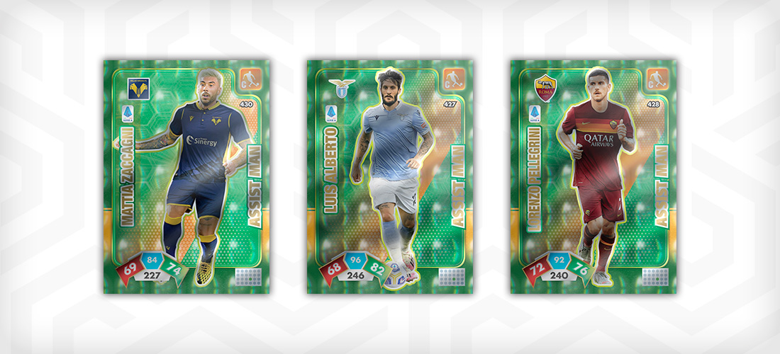 PANINI ADRENALYN XL CALCIATORI 2020-2021 CARTES ASSIST MAN
