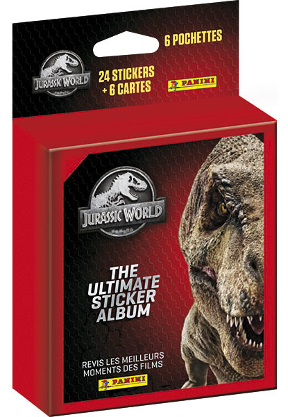 PANINI JURASSIC WORLD ULTIMATE STICKERS BLISTER 6 POCHETTES