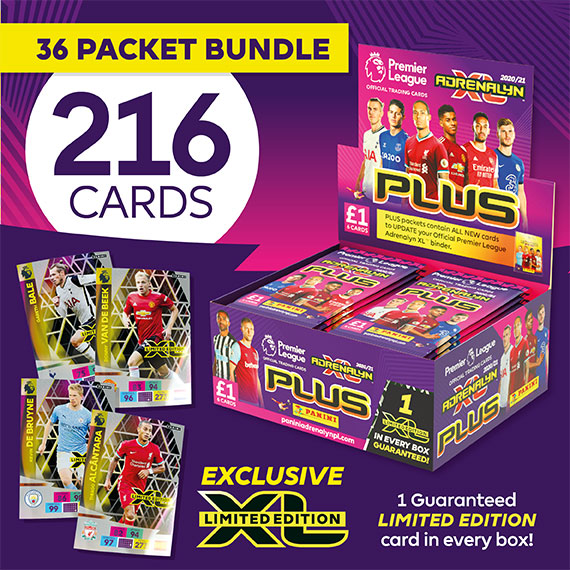 PANINI ADRENALYN XL PREMIER LEAGUE 2020-21 PLUS BOITE 36 POCHETTES