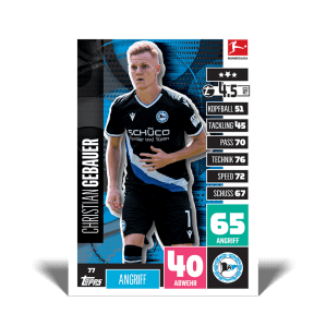 TOPPS MATCH ATTAX BUNDESLIGA 2020-21 77 GEBAUER