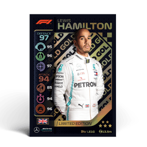 TOPPS TURBO ATTAX FORMULA 1 LE1G HAMILTON