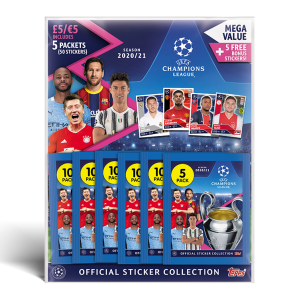TOPPS UEFA CHAMPIONS LEAGUE 2020-21 STICKERS MULTIPACK