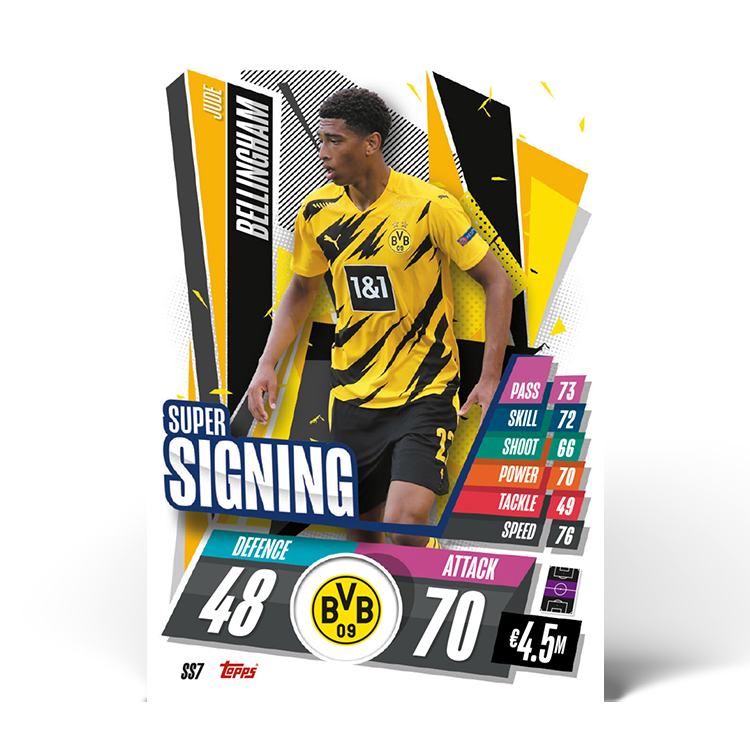 TOPPS UEFA CHAMPIONS LEAGUE 2020-21 SUPER SIGNING BELLINGHAM
