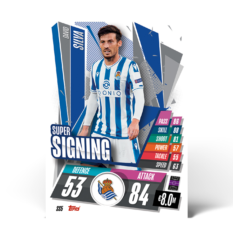 TOPPS UEFA CHAMPIONS LEAGUE 2020-21 SUPER SIGNING SILVA