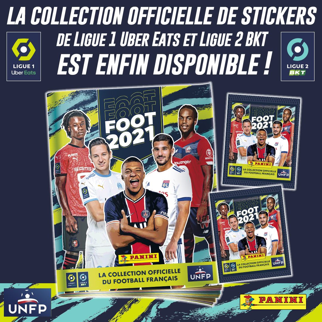 PANINI FOOT LIGUE 1 2021 ANNONCE FACEBOOK TWITTER