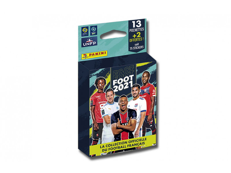 PANINI FOOT LIGUE 1 2021 BLISTER 15 POCHETTES