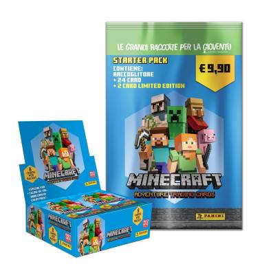 PANINI MINECRAFT 2021 STARTER PACK AVEC 1 BOITE