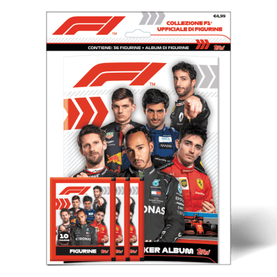 TOPPS ITALIE FORMULA ONE STICKERS 20-21 PACK DE DEMARRAGE