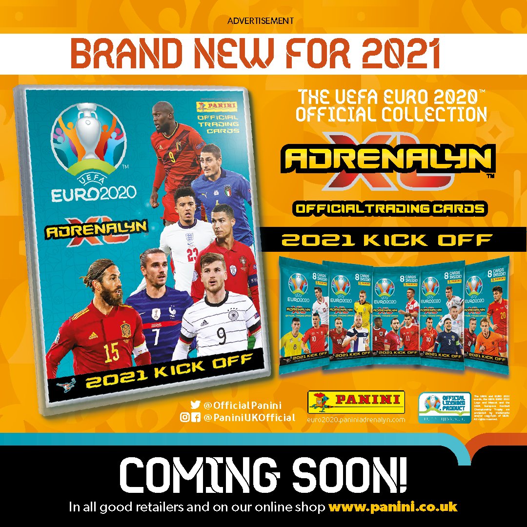 PANINI ADRENALYN XL EURO 2021 KICK OFF ANNONCE RS