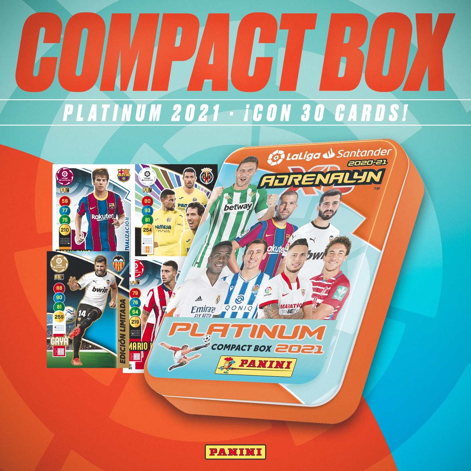 PANINI ADRENALYN XL LIGA 2020-21 ANNONCE BOITE METAL PLATINUM