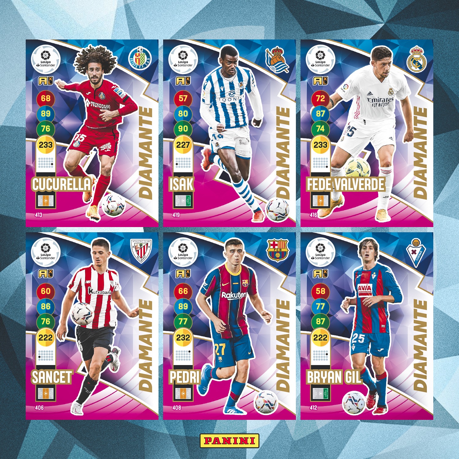 PANINI ADRENALYN XL LIGA 2020-21 ANNONCE CARTES DIAMANTE