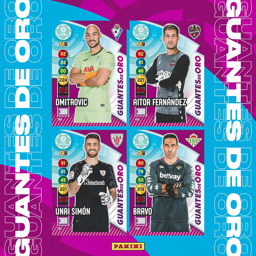 PANINI ADRENALYN XL LIGA 2020-21 ANNONCE CARTES GUANTES DE ORO