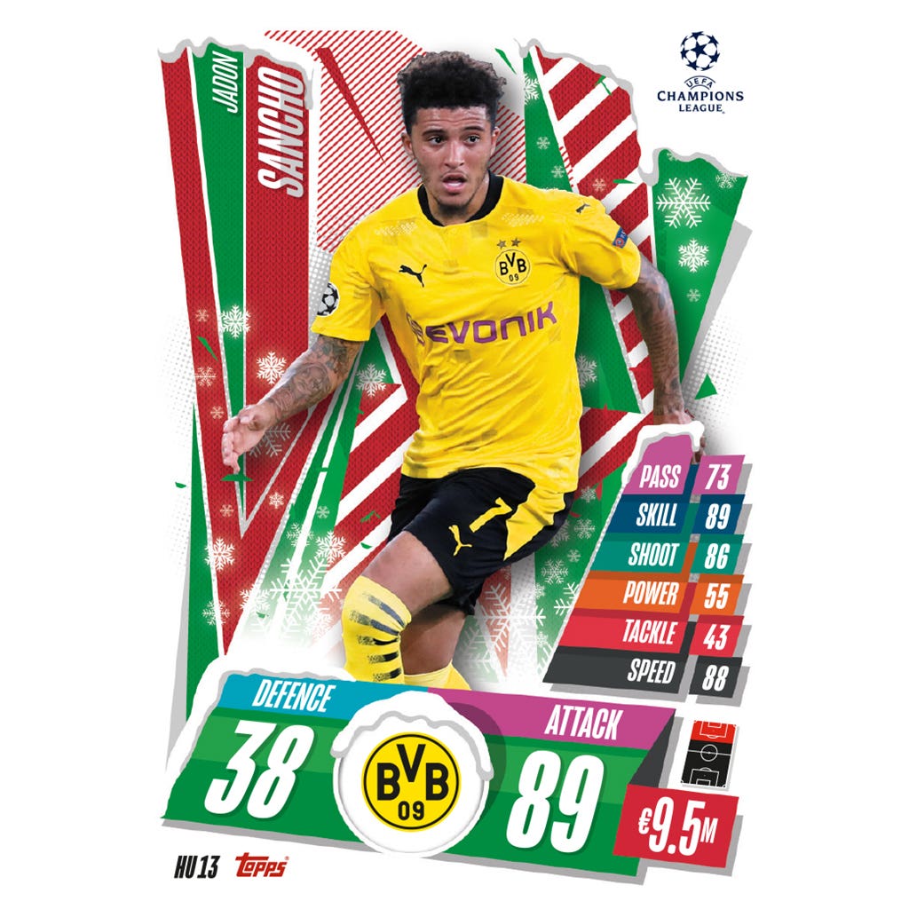 TOPPS MATCH ATTAX CHAMPIONS LEAGUE 2020-21 HU13 SANCHO