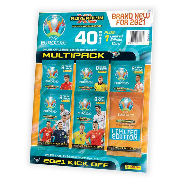PANINI ADRENALYN XL EURO 2021 KICK OFF MULTIPACK DE 5 POCHETTES