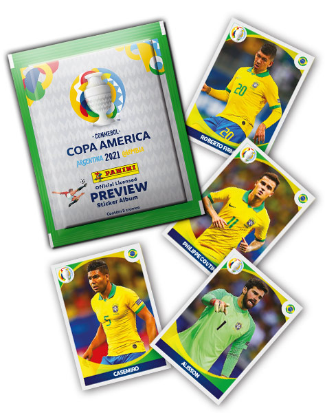PANINI COPA AMERICA 2021 PREVIEW VUE GENERALE