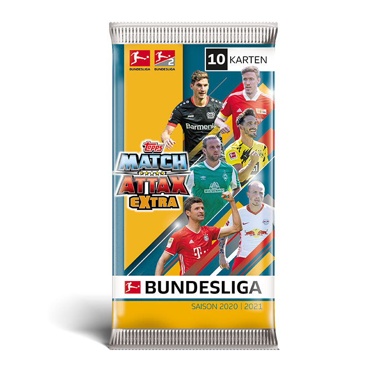 TOPPS MATCH ATTAX EXTRA BUNDESLIGA 2020-21 POCHETTE DE 10 CARTES