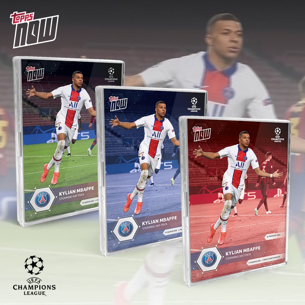 TOPPS NOW MBAPPE HAT-TRICK 170221