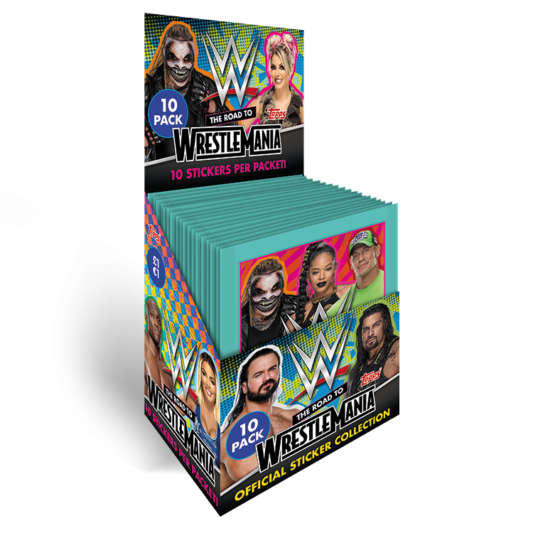 TOPPS WWE WRESTLEMANIA STICKERS 2021 BOITE DE 36 POCHETTES
