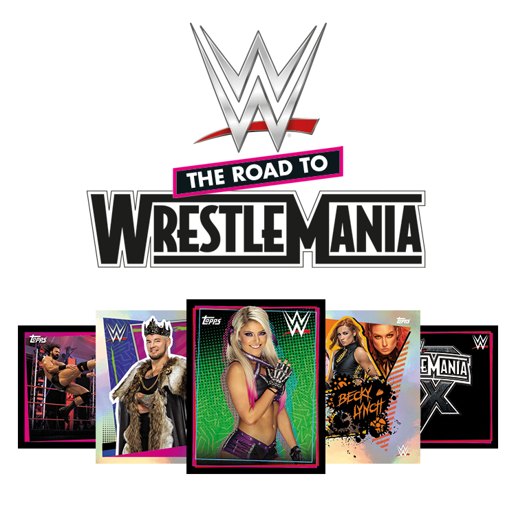 TOPPS WWE WRESTLEMANIA STICKERS 2021 VISUEL