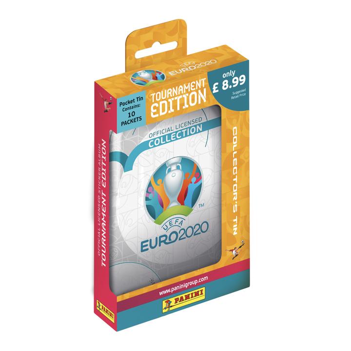 PANINI UEFA EURO 2020 TOURNAMENT EDITION 2021 STICKERS PETITE BOITE EN METAL COLLECTOR