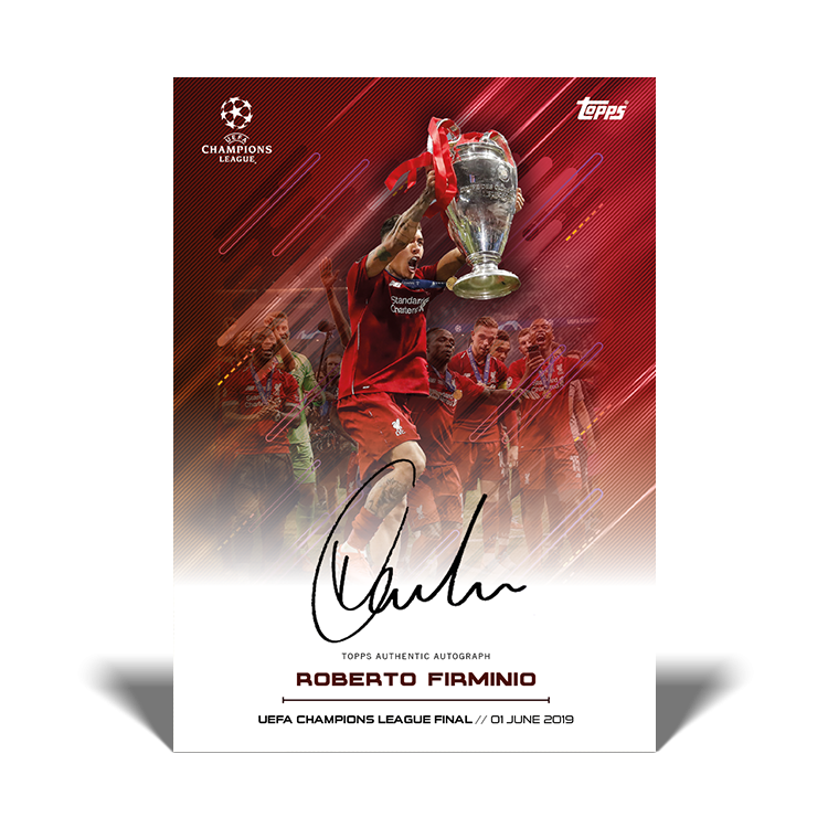 TOPPS DESIGNED BY ROBERTO FIRMINO CARTE AUTOGRAPH FIRMINO