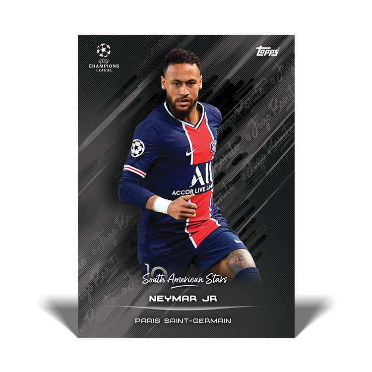 TOPPS DESIGNED BY ROBERTO FIRMINO CARTE SOUTH AMERICAN STARS NEYMAR
