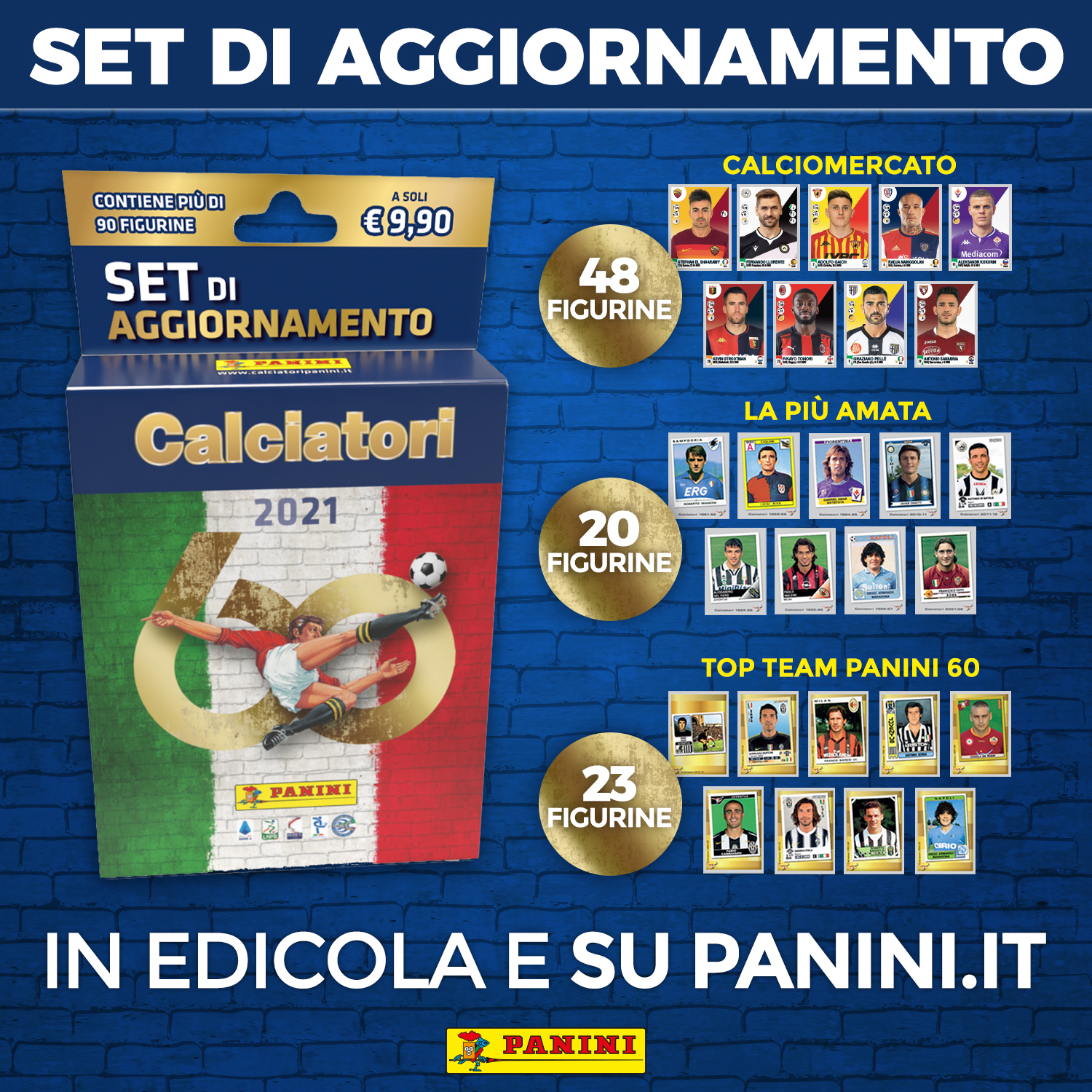 PANINI CALCIATORI STICKERS 2021 ANNONCE SET MISE A JOUR MERCATO MARS 2021