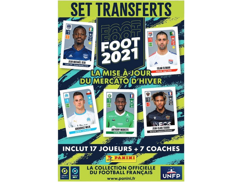 PANINI FOOT LIGUE 1 2021 SET TRANSFERTS VISUEL