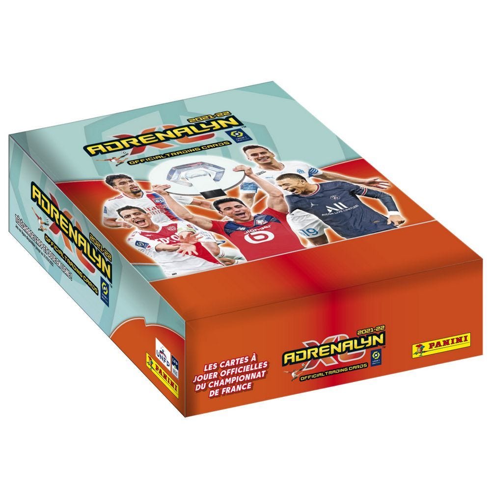 Panini Ligue 1 Uber Eats 2023-2024 Adrenalyn Box - 18 Hüllen Sammelkarten