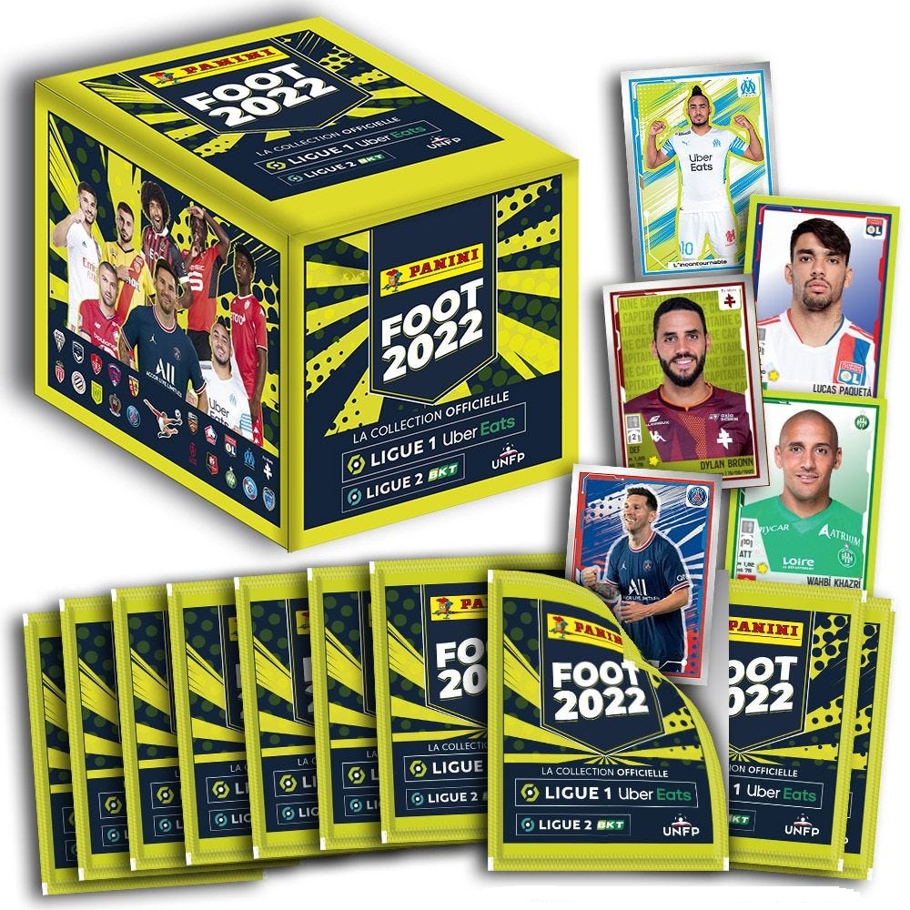 Panini Foot 2024 Ligue 1 Uber Eats Coffret Premium Album + 19 Pochettes + 3 offertes