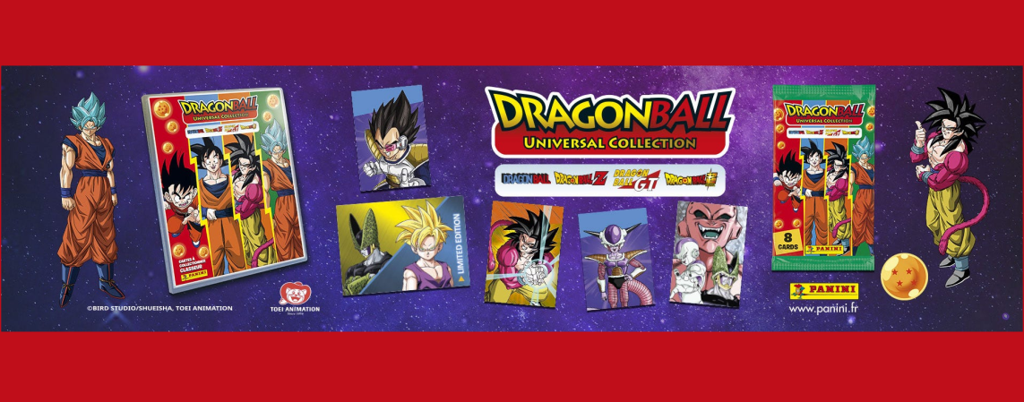 Carte à l'unité PANINI DRAGON BALL UNIVERSAL COLLECTION choisissez les n
