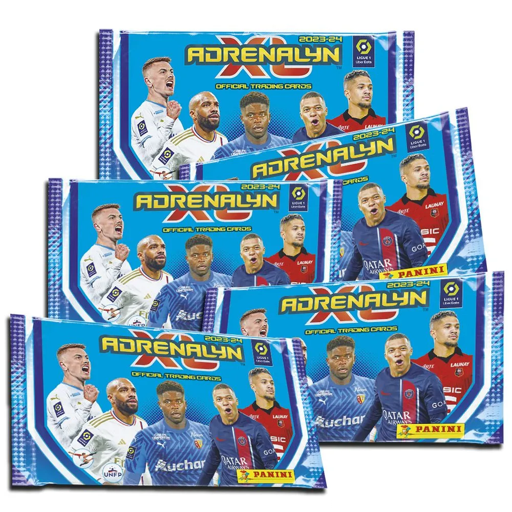 Panini Foot 2024 Ligue 1 Uber Eats - Boîte De 50 Pochettes (250 Stickers)