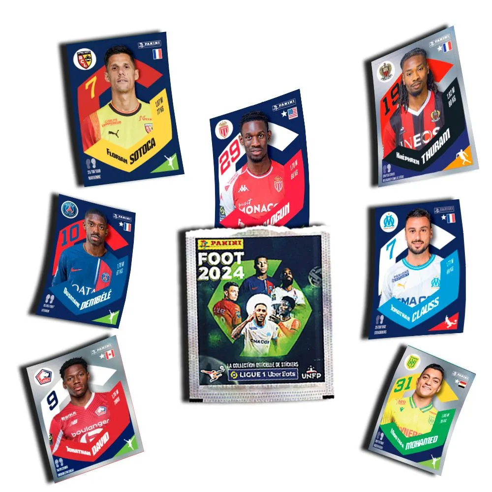 Stickers Foot 2022 Ligue 1 - boite de 50 pochettes - Panini - Jeux de récré