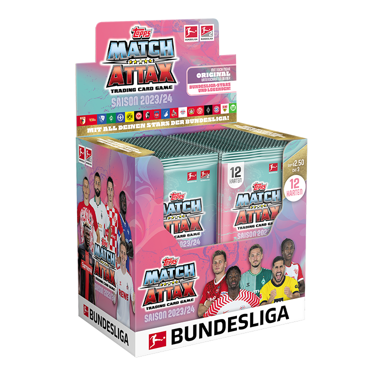 TOPPS MATCH ATTAX 2023/24 - UEFA Champions League Booster EUR 1,50 - DE TOPPS MATCH ATTAX 2023/24 - UEFA Champions League Booster EUR 1,50 - DE